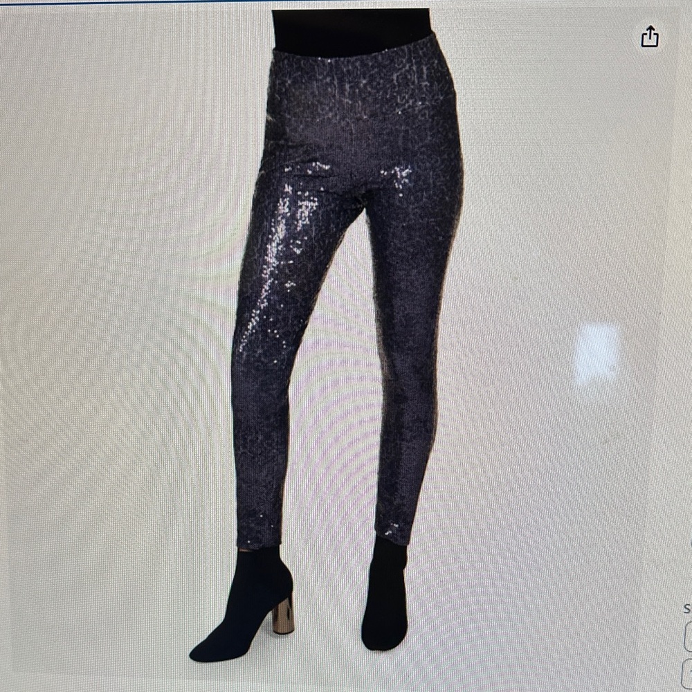 Tipsy Elves Sequin Navy Blue Leggings